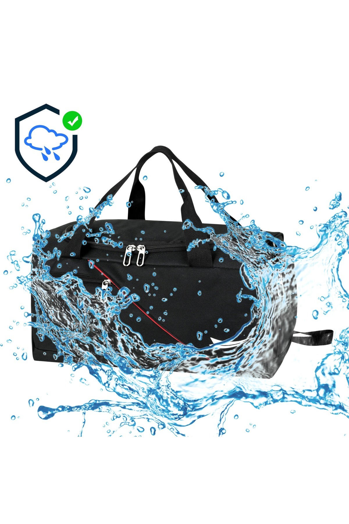barberri Full Astarlı Isı Yalıtım ve Ayakkabılık Bölmeli El Omuz Askılıklı Spor Seyahat El Valizi 48X29X29 CM görsel 2