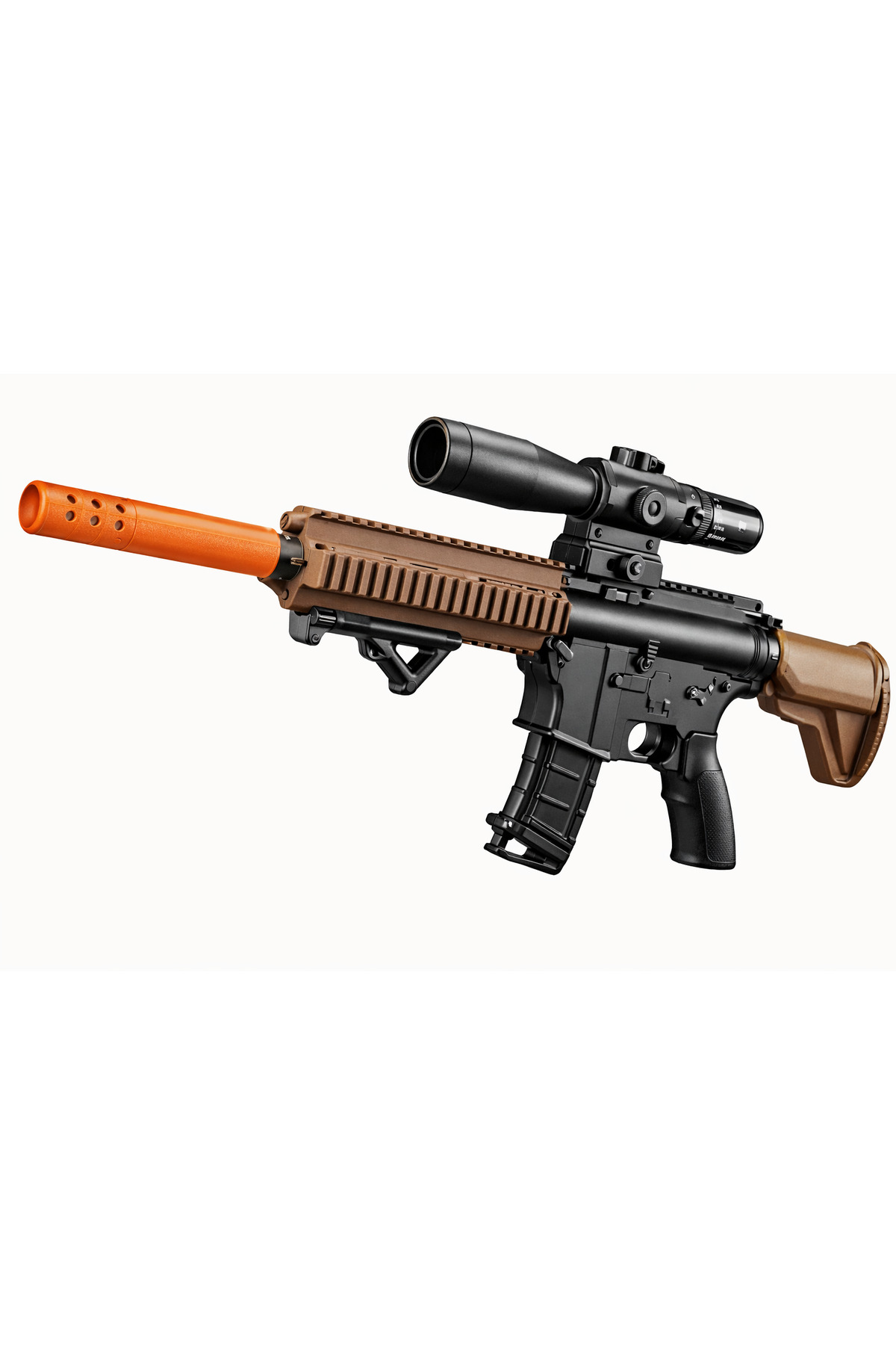 Electric water gun toy for children with water beads - complete set with multiple accessories and various color designs