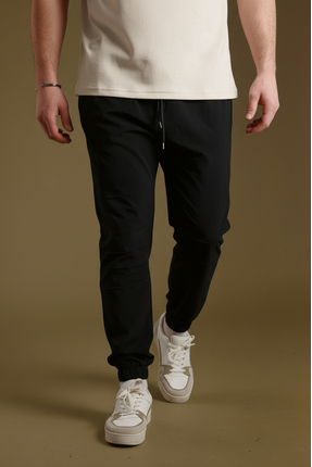 Sizce Moda Erkek Siyah Paraşüt Kumaş Eşofman Altı | Paça Lastikli, Fermuarlı ...