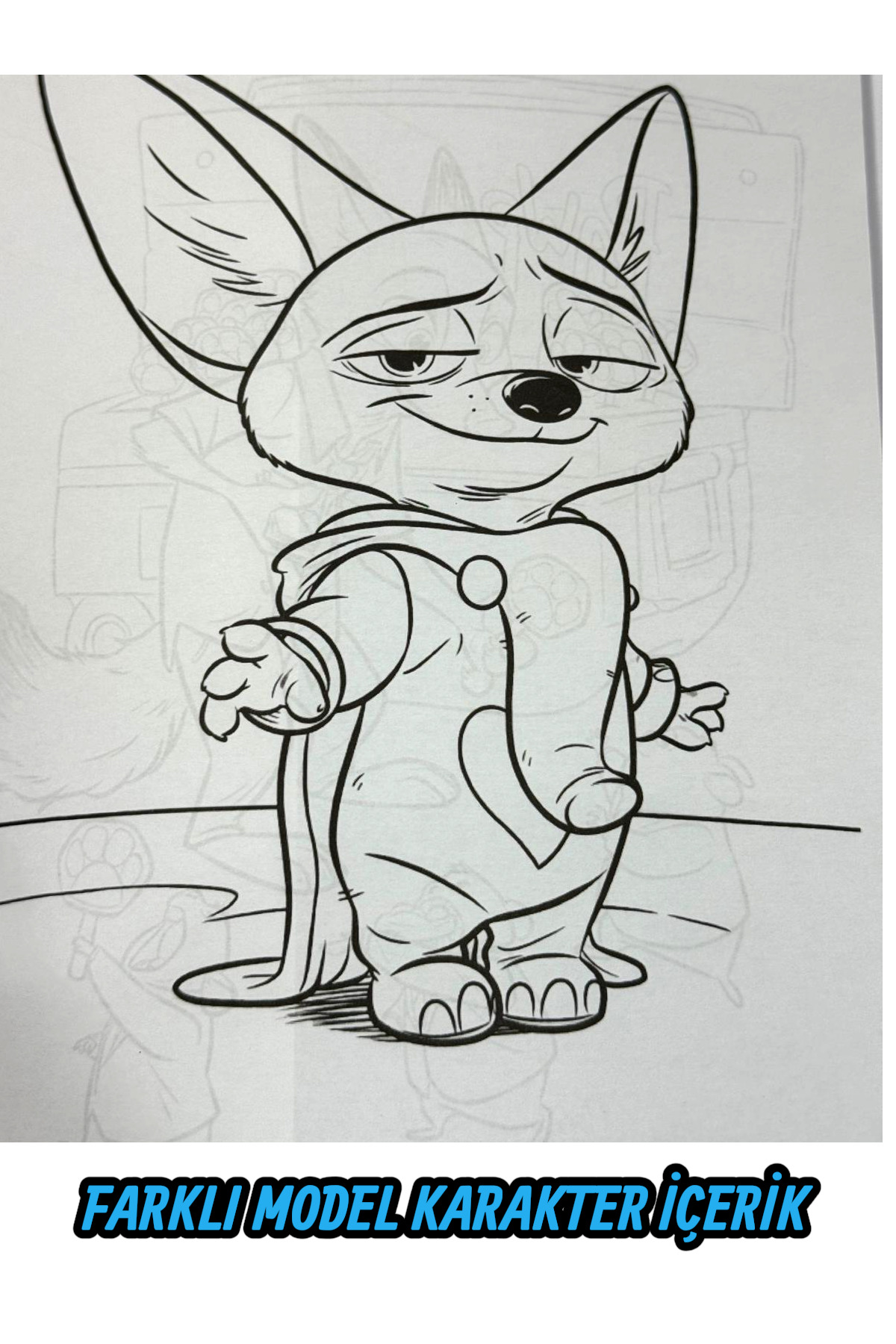 YILDIRIM OYUNCAK 16 Sayfa Zootopia Figür Boyama Kitabı + 20 Adet Stıcker Ve Zootopia Maske fotoğrafı 5 (önizleme)