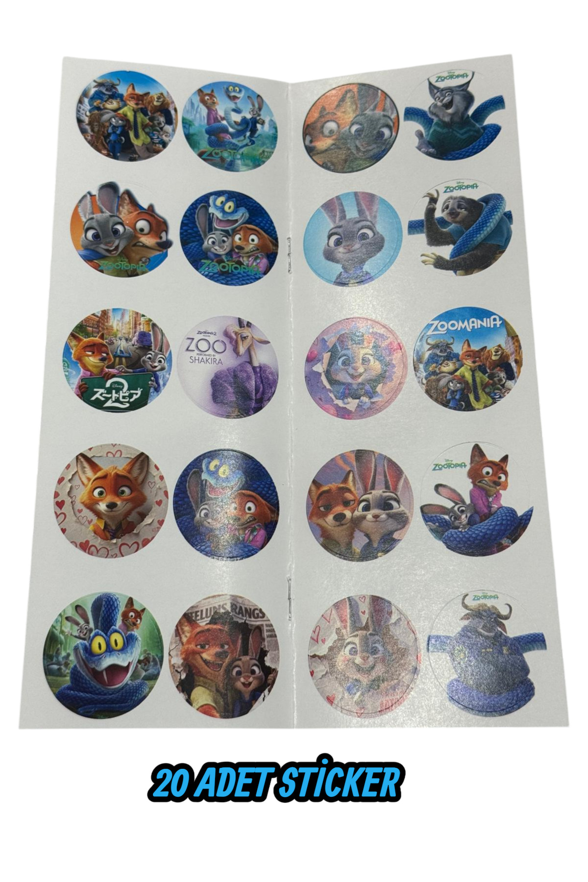 YILDIRIM OYUNCAK 16 Sayfa Zootopia Figür Boyama Kitabı + 20 Adet Stıcker Ve Zootopia Maske fotoğrafı 3 (önizleme)