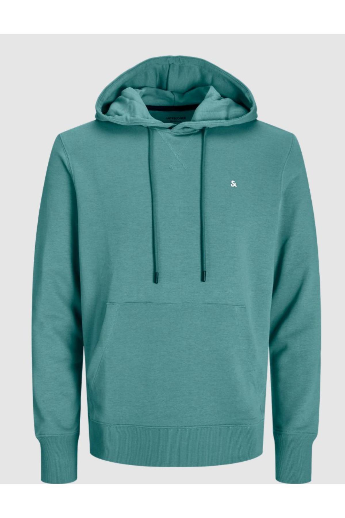 هودی مردانه معدنی آبی JJEPAULOS مدل NOOS کد: (12256591Mineral Bl) جک اند جونز سویشرت Jack & Jones