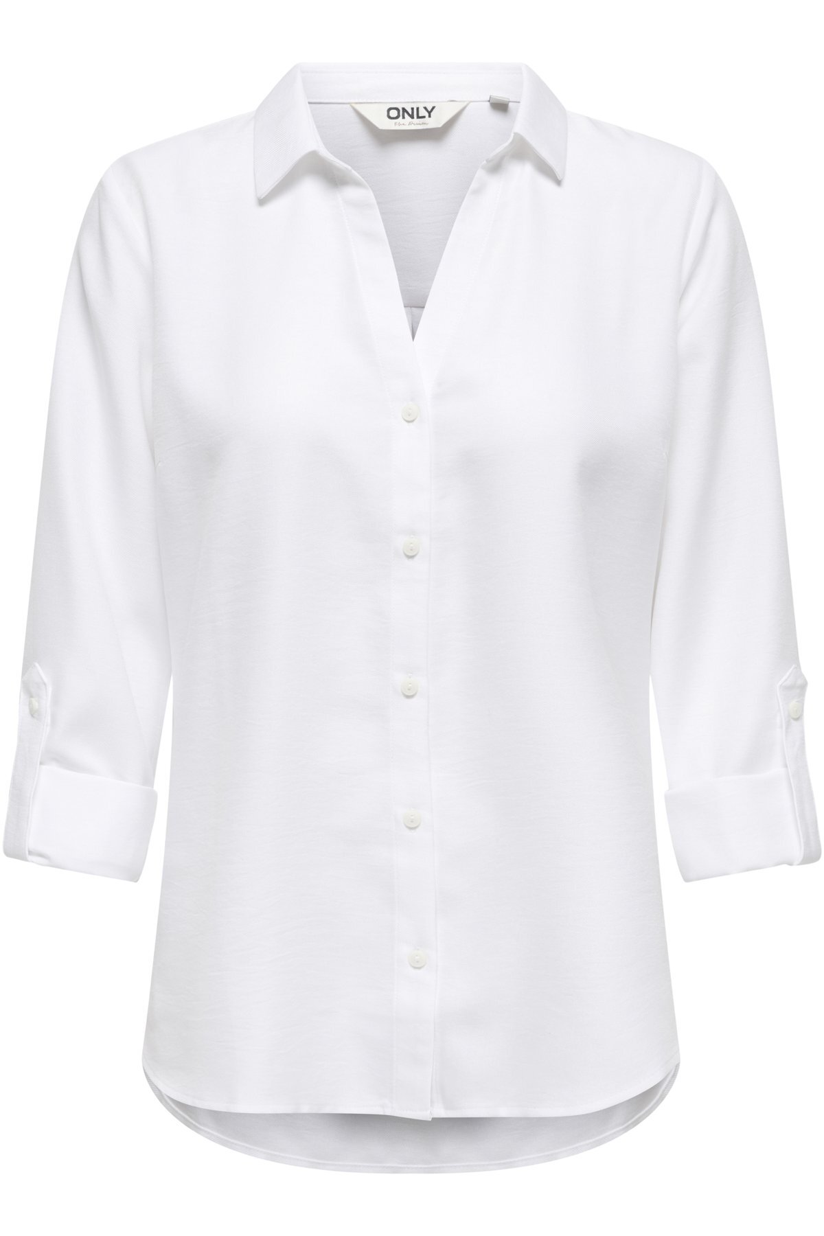 ONLY  Bright White Kadın / Kız ONLRILLO MELLI LS REG SHIRT WVN Model Kodu: ( 15369722Bright Whi)
