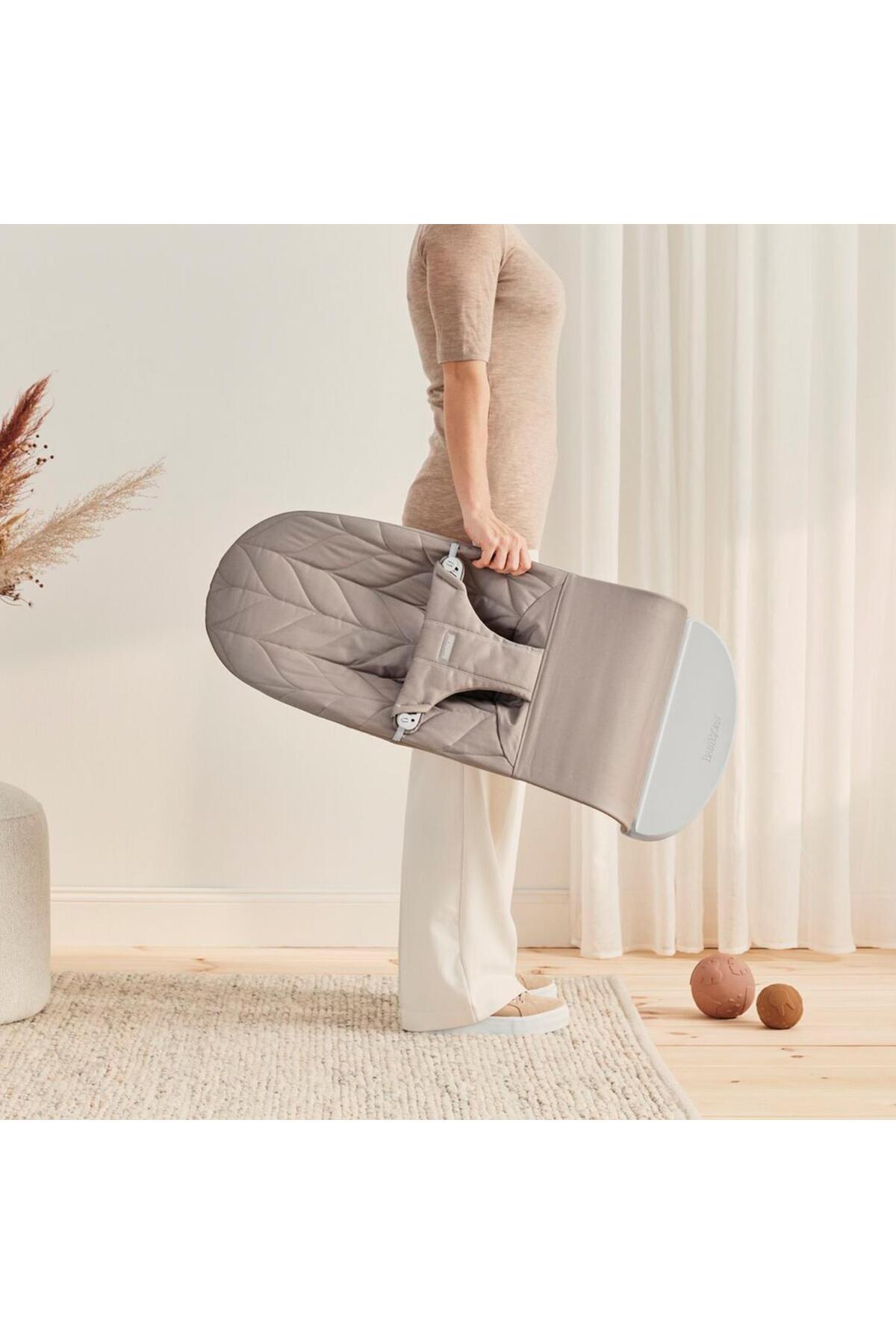 BabyBjörn Bliss Ana Kucağı Petal Woven Sand Grey fotoğrafı 5 (önizleme)