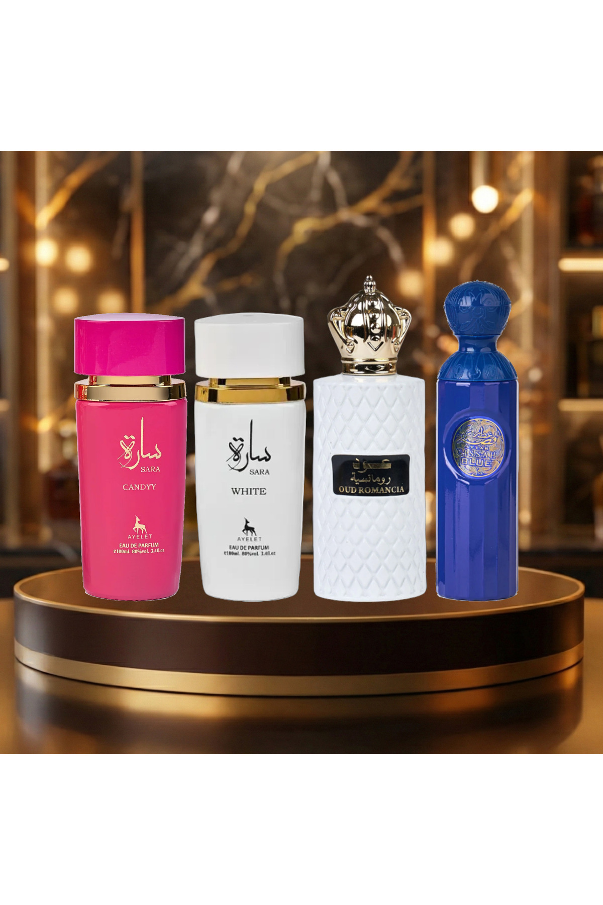 ZAK PERFUMES Комплект от 4 арабски парфюма (2x за мъже + 2x за жени) 100 мл -...