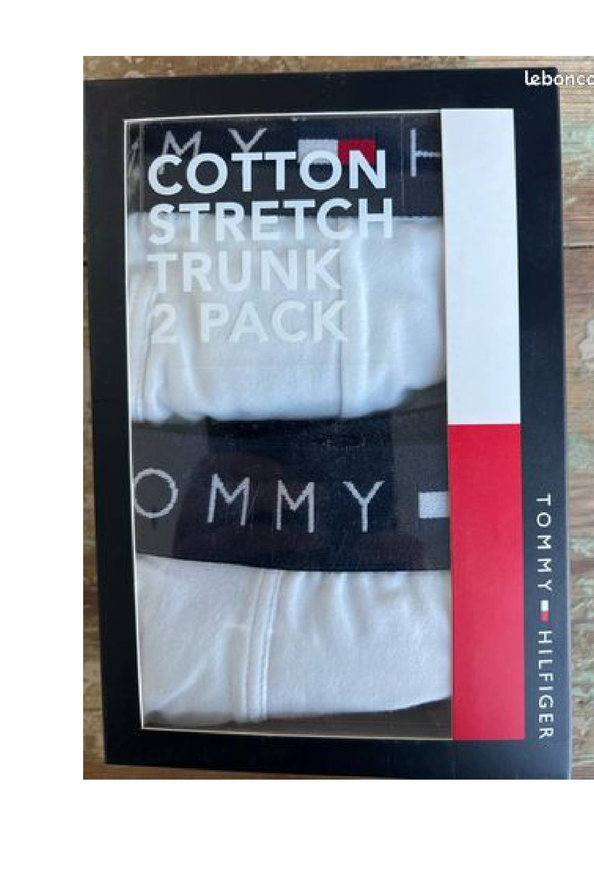تامی هیلفیگر شورت باکسر سفید مردانه مدل COTTON Classic بسته ۲ عددی