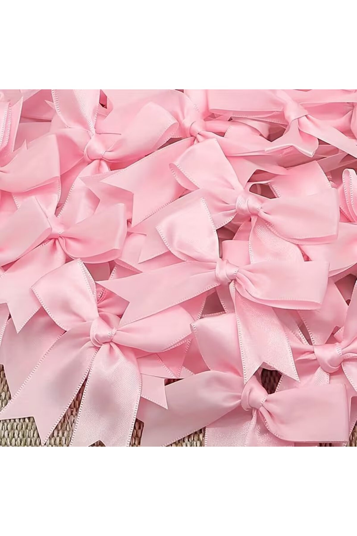 Satin Ribbon Ready Bow 10 Pieces, Suitable for Decoration, 2 cm wide Bow