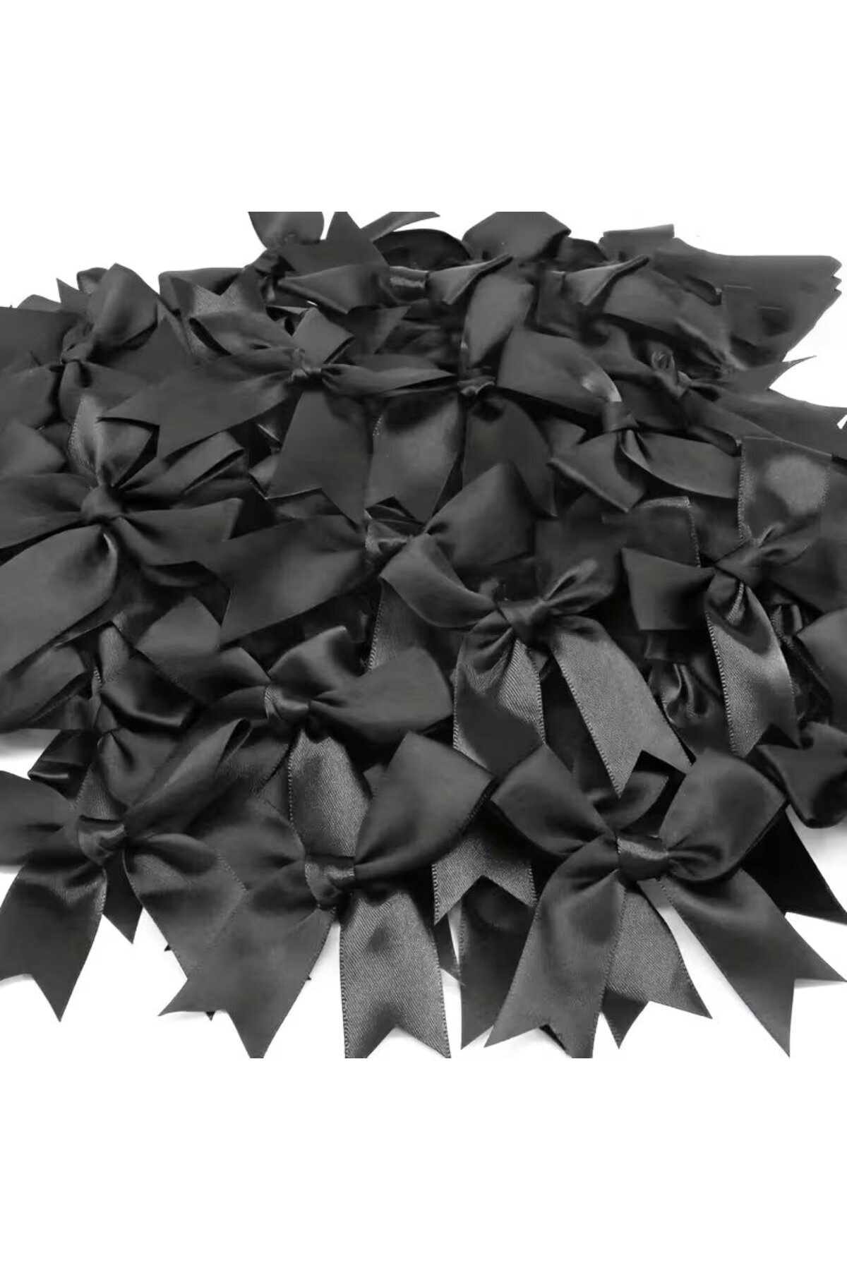 Satin Ribbon Ready Bow 10 Pieces, Suitable for Decoration, 2 cm wide Bow