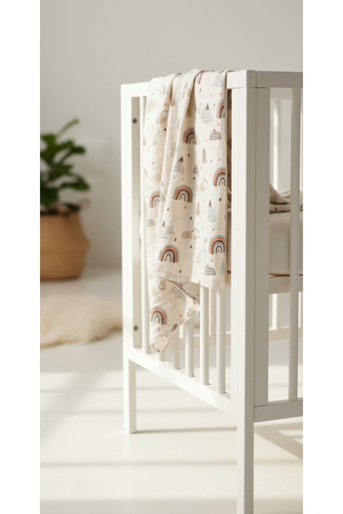 Single Layer Muslin Cover 100% Organic Cotton 75x85 cm