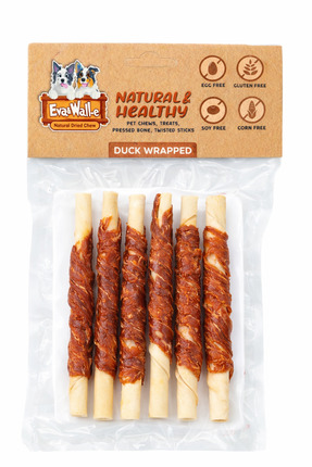 Eva & Wall-e Ördek Sargılı Beyaz Sığır Derisi Burgu Köpek Ödülü Tahılsız Doğa...