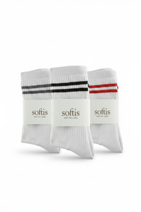 Softis Unisex İçi Havlu Spor Çorabı 3’lü Set