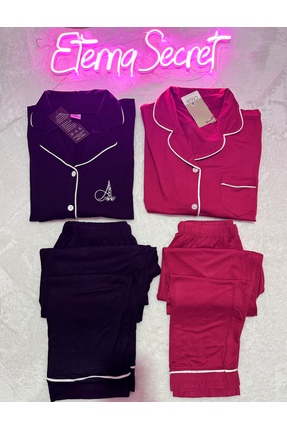 ETERNASECRET 2’li yumuşak kumaş Pijama Takımı