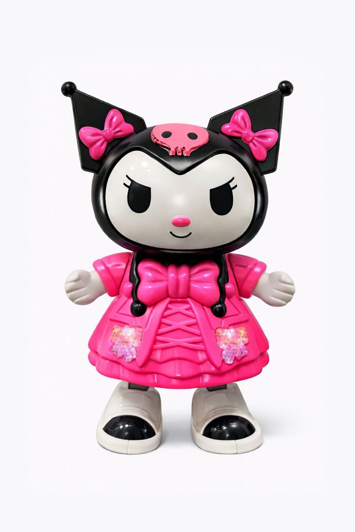 ZİVENTA Pembe Kuromi Dans Eden Yürüyen Işıklı Sesli Müzikli Pilli