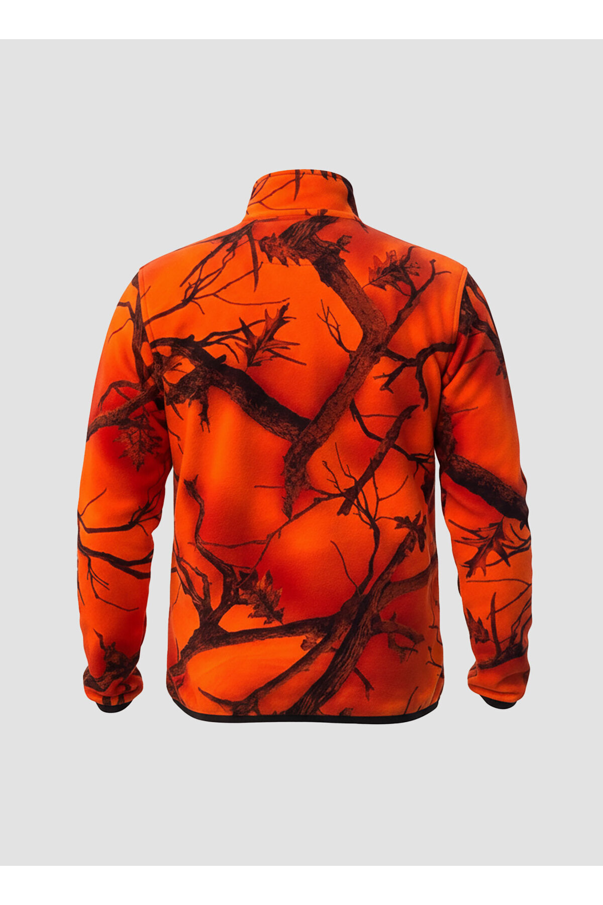 WİDİ Outdoor Avcılık Turuncu Fosforlu Domuz Avcısı Tüylenme Yapmaz Regular Fit Tam Fermuarlı Polar Hırka görsel 3