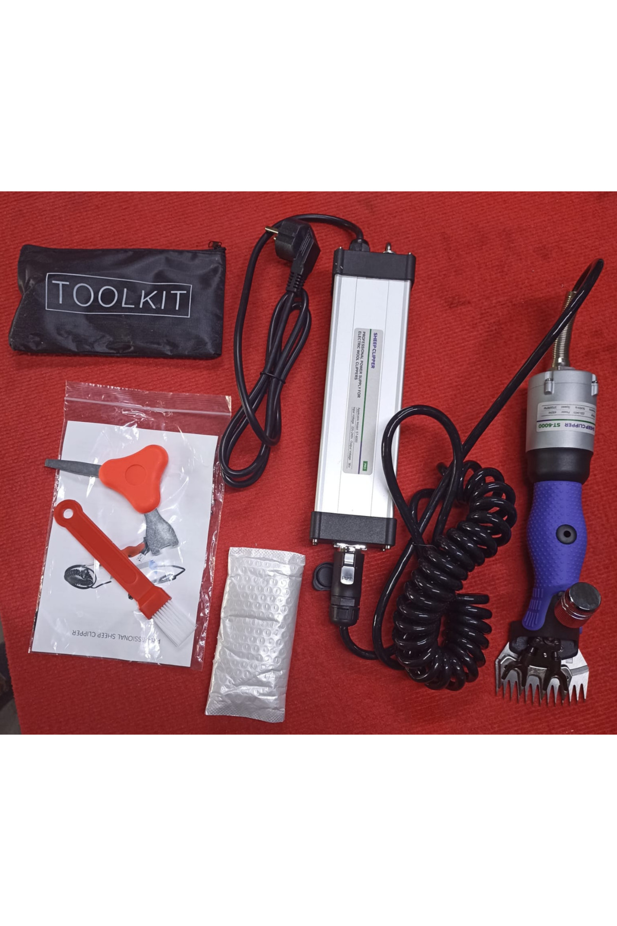 oben Rus Tipi Dişlisiz Fırçasız Motorlu 36V Adaptörlü Koyun Kırkma