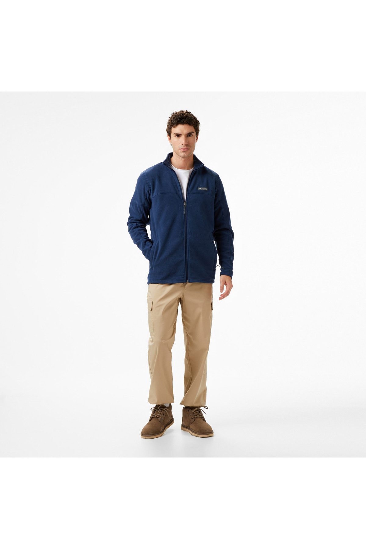 Columbia Basin Trail III Full Zip Erkek Lacivert Outdoor Polar görsel 3