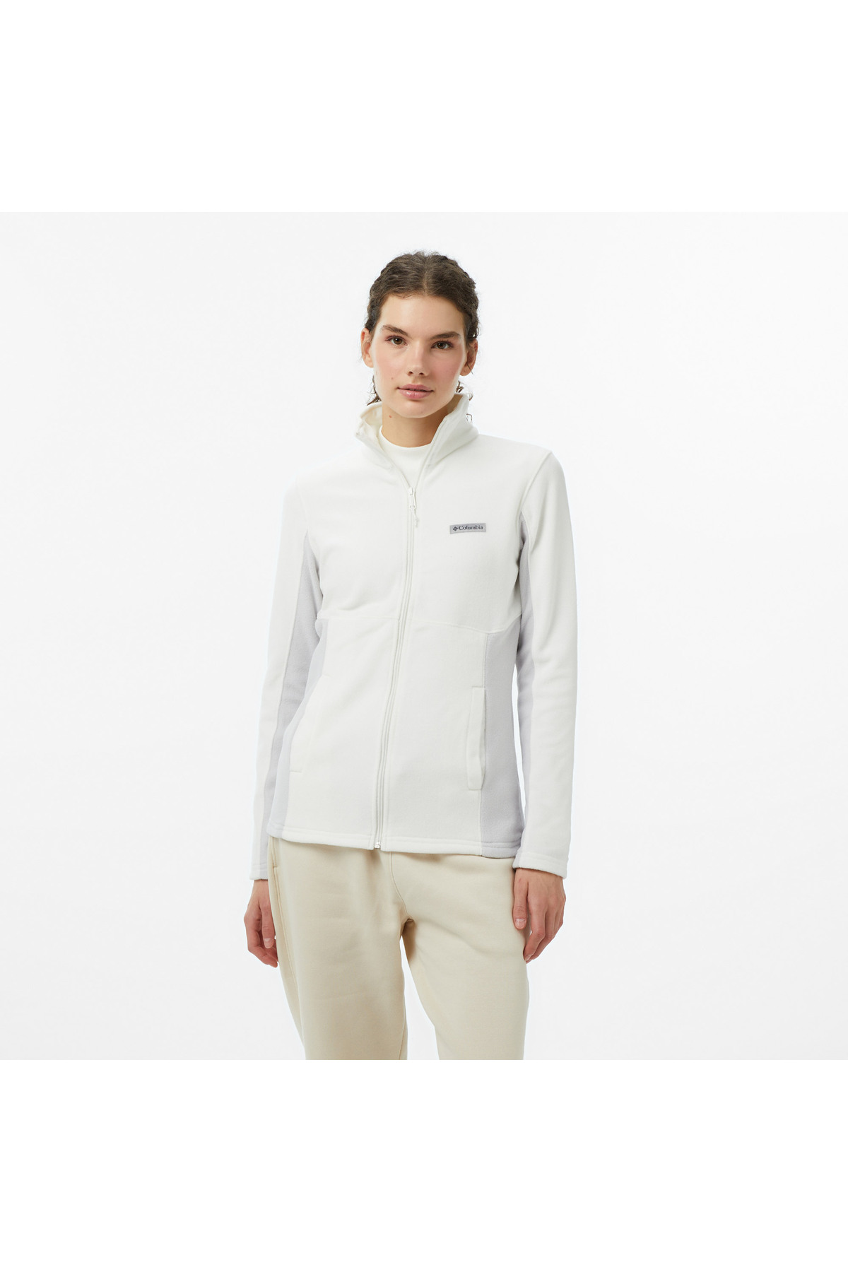 おかみ③ Columbia Basin Trail III Full Zip Kadın Bej Outdoor Polar - Fiyatı