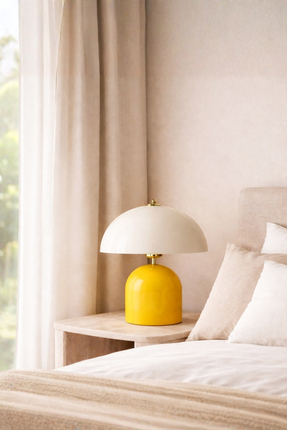 HOMİNG Alabama Abajur Sarı Krem 242471