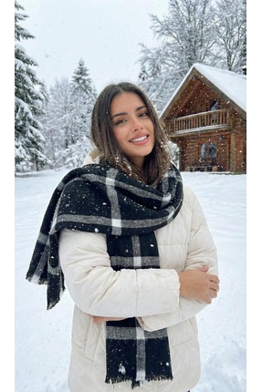 LAGRANZE La Granze Kadın Kışlık Desenli Şal/Atkı