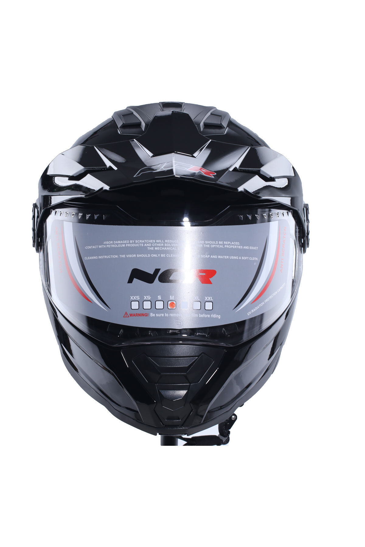 Resim NCR X-Cross Çene Açılır Kask Mat Siyah (Ece-22.06) 