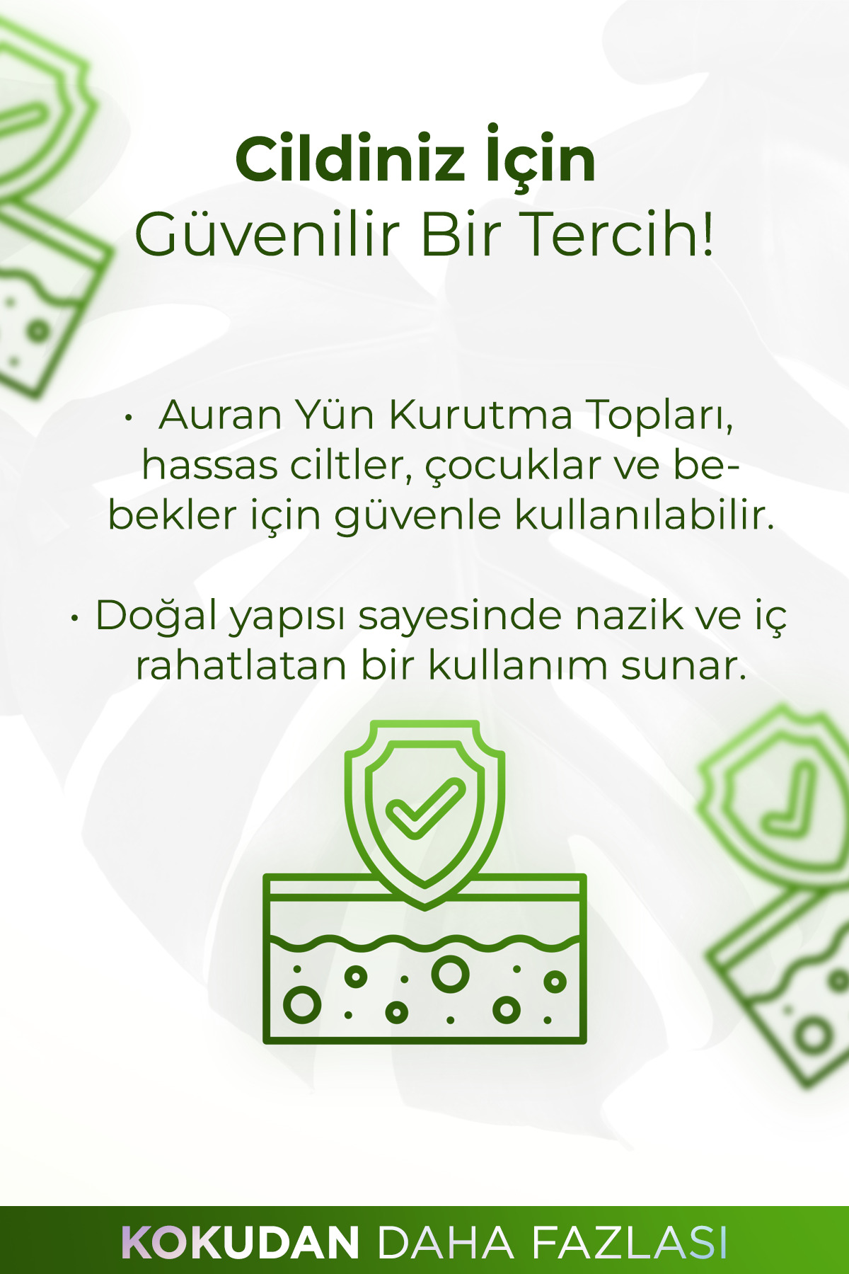 AURAN 3x Çamaşır Yün Keçe Kurutma Topu, Kurutma Makinesi İçin Doğal Yumuşatıcı, Esansiyel Yağ Hediyeli Set fotoğrafı 6 (önizleme)
