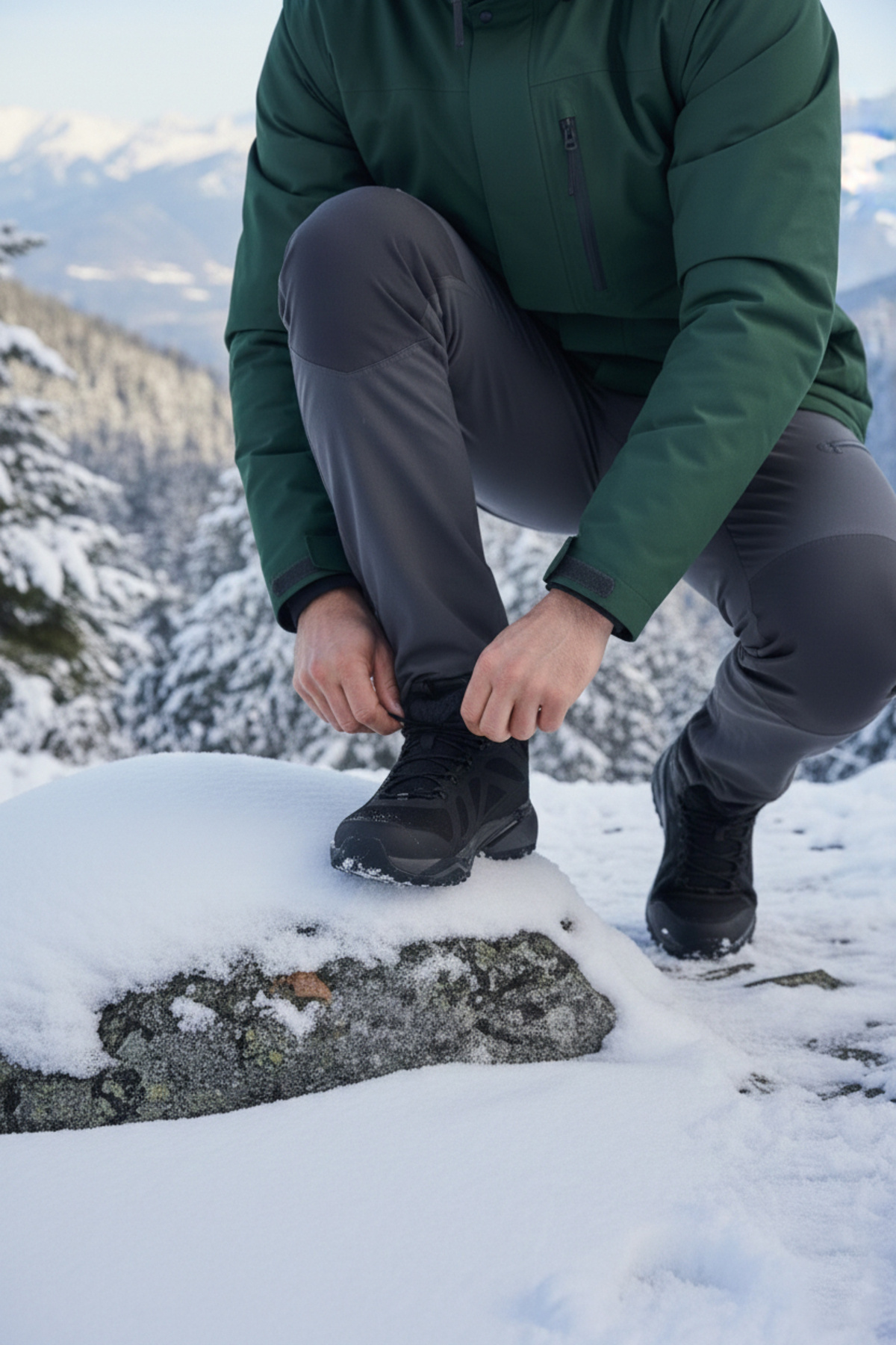 lumberjack Venüs Rahat Taban Su Geçirmez Outdoor Erkek Ayakkabı Siyah görsel 4