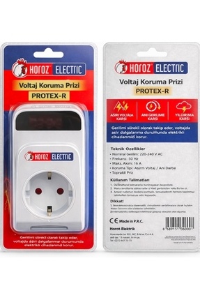 Horoz Dijital Akim Korumali Priz