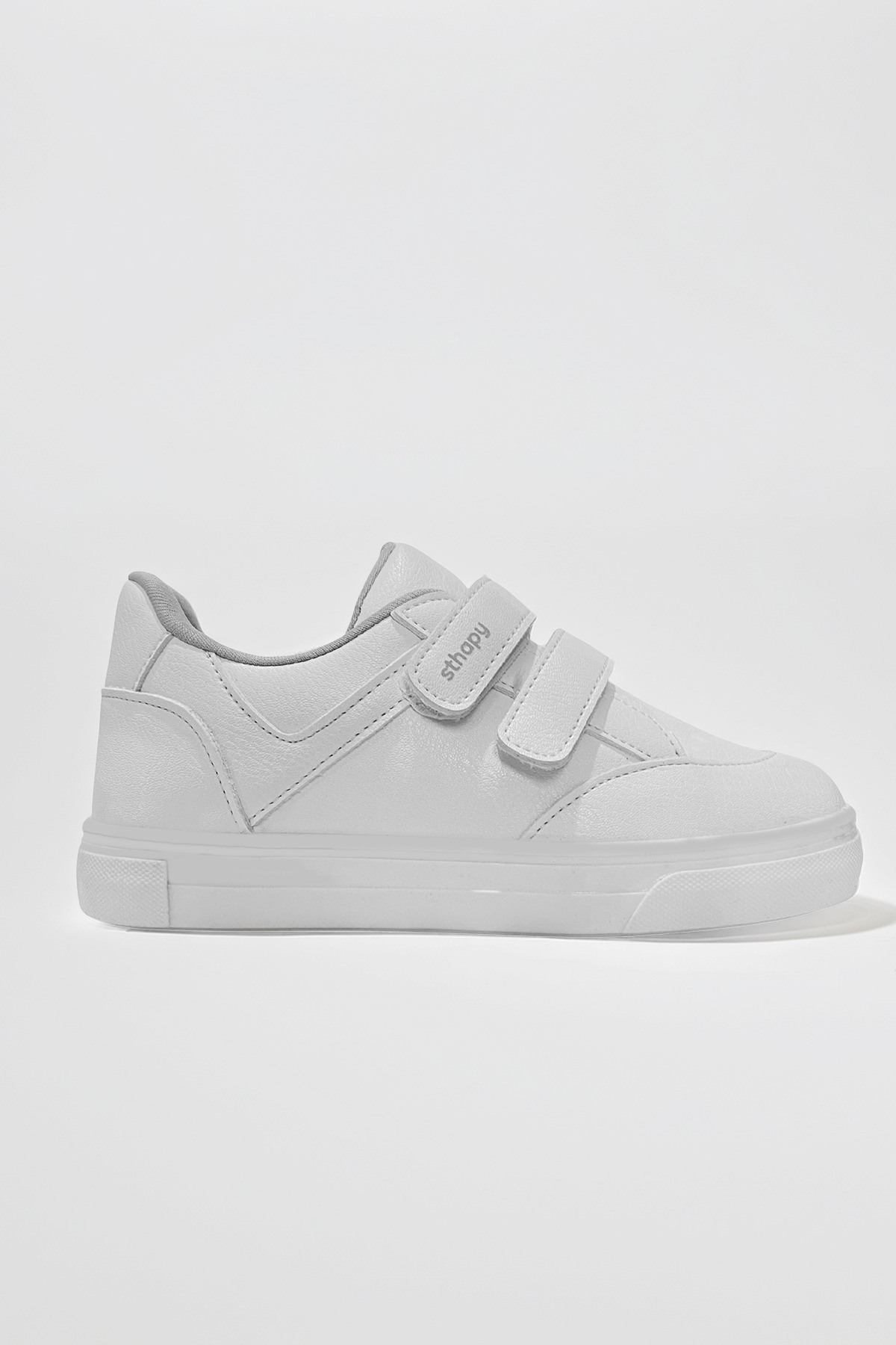 Sthapy Vaden Ortopedik Cırtlı Günlük Kız-Erkek Çocuk Beyaz Sneaker Spor Ayakkabısı 26-35 Numara fotoğrafı 2 (önizleme)