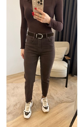 thegiba.co PAÇASI ASİMETRİK KAHVE JEAN