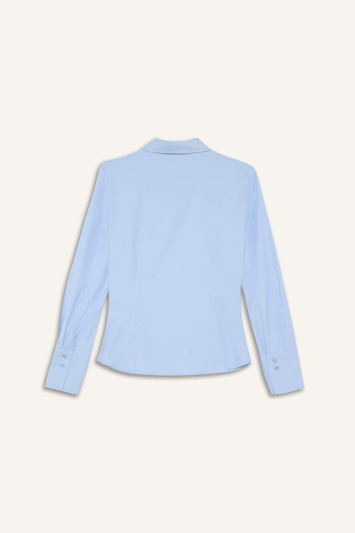 DeFacto Fitted Poplin Gömlek G7782AX26SP görsel 7
