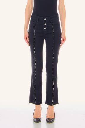 liu.jo Kadın Kısa Çizme Paça Jean Pantolon Siyah