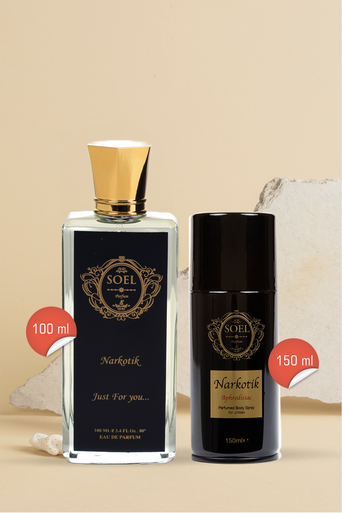 Soel Parfüm Narkotik Parfüm 100 Ml + Narkotik Deodorant 150 Ml — Nar100+Nardeo