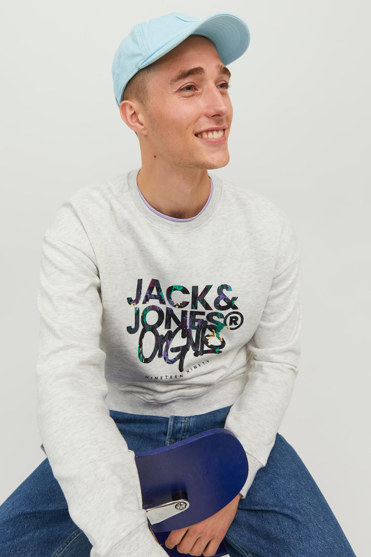 سویشرت مردانه راسته آستین بلند | جک اند جونز Jack & Jones 5003052018 - تصویر 2