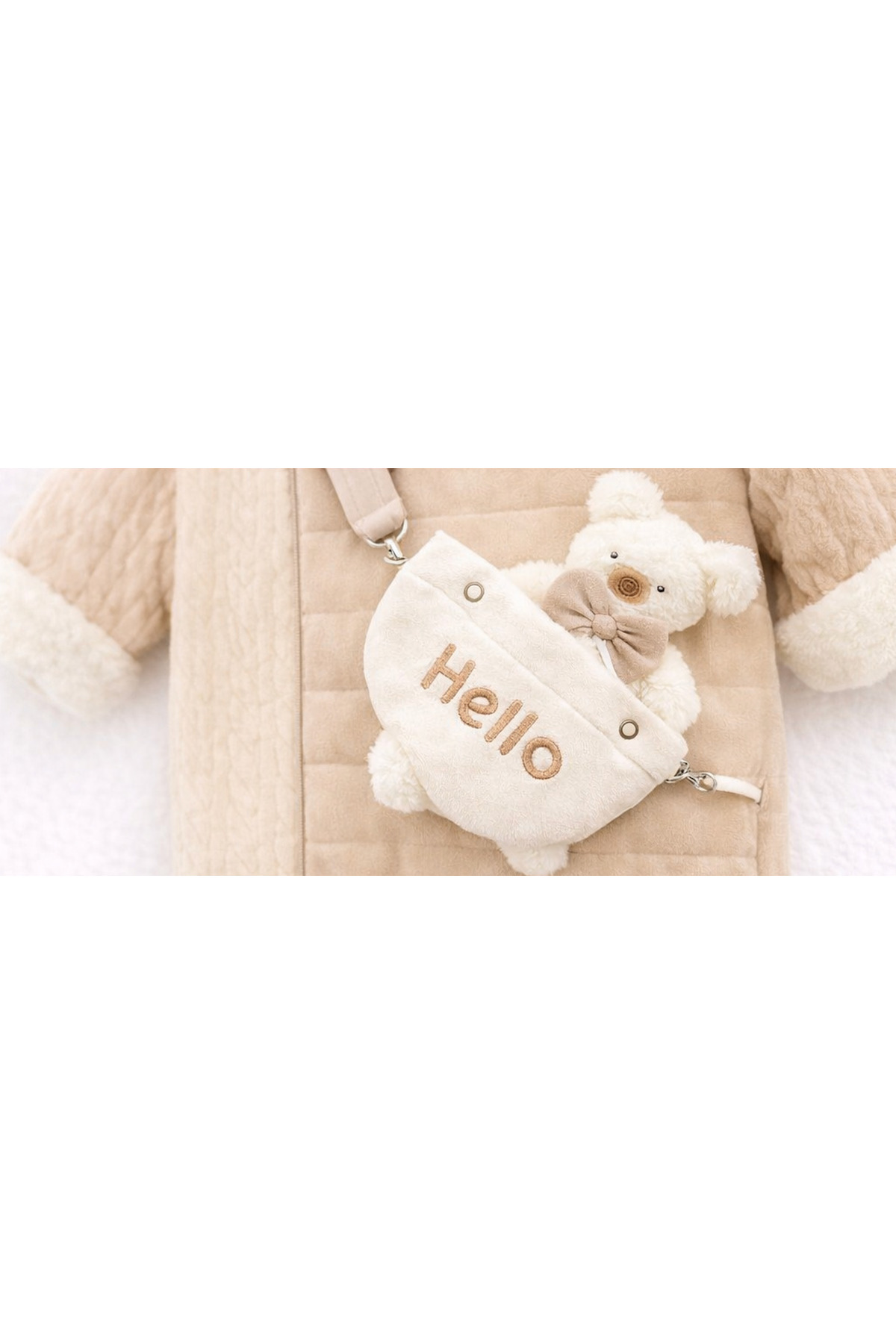 Kardeşler Bebe Welsoft Pelüş Astronot Bebek Tulum fotoğrafı 3 (önizleme)