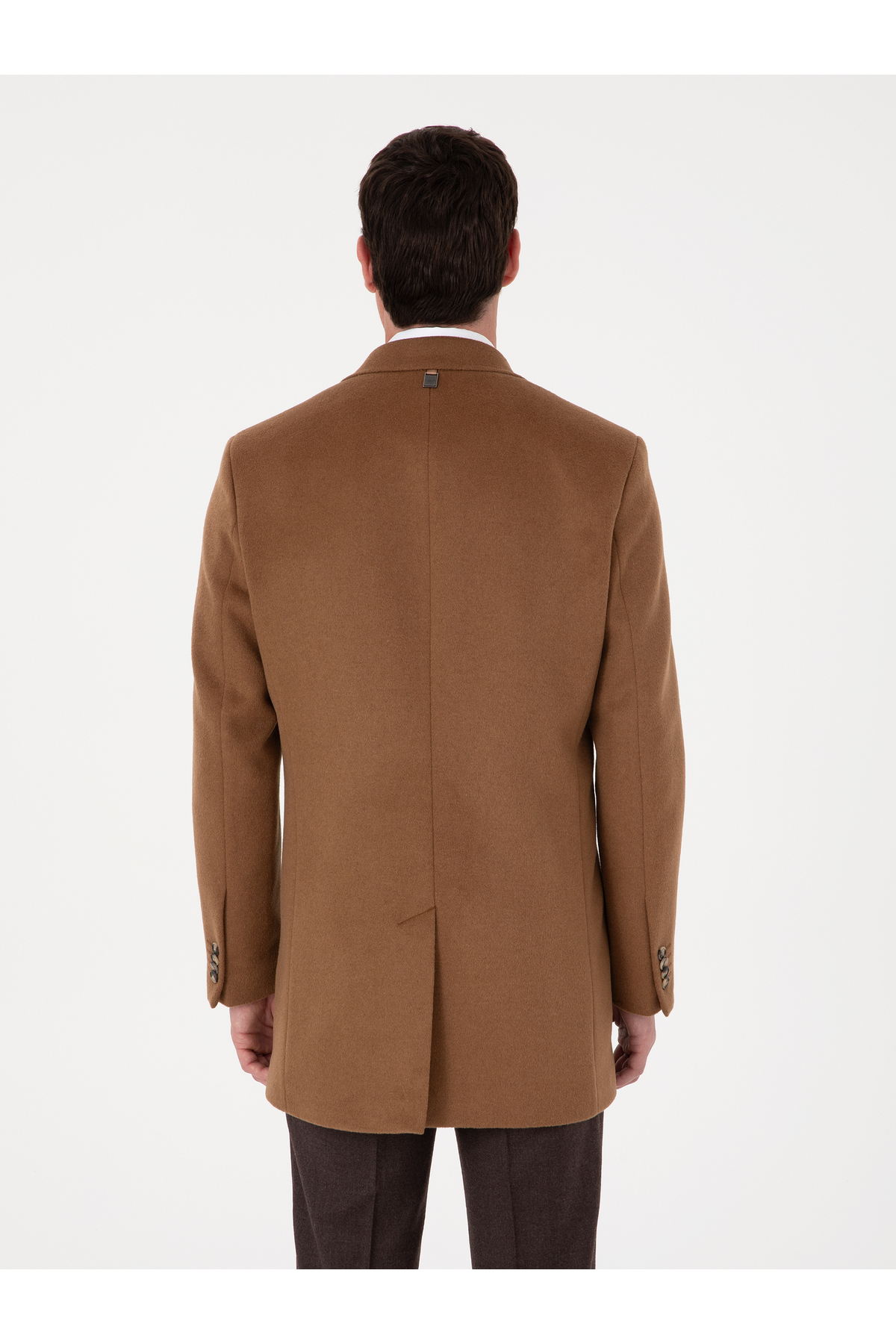 Cacharel  Vizon Slim Fit Yün Karışımlı Palto 50319242-VR052 - Görsel 5