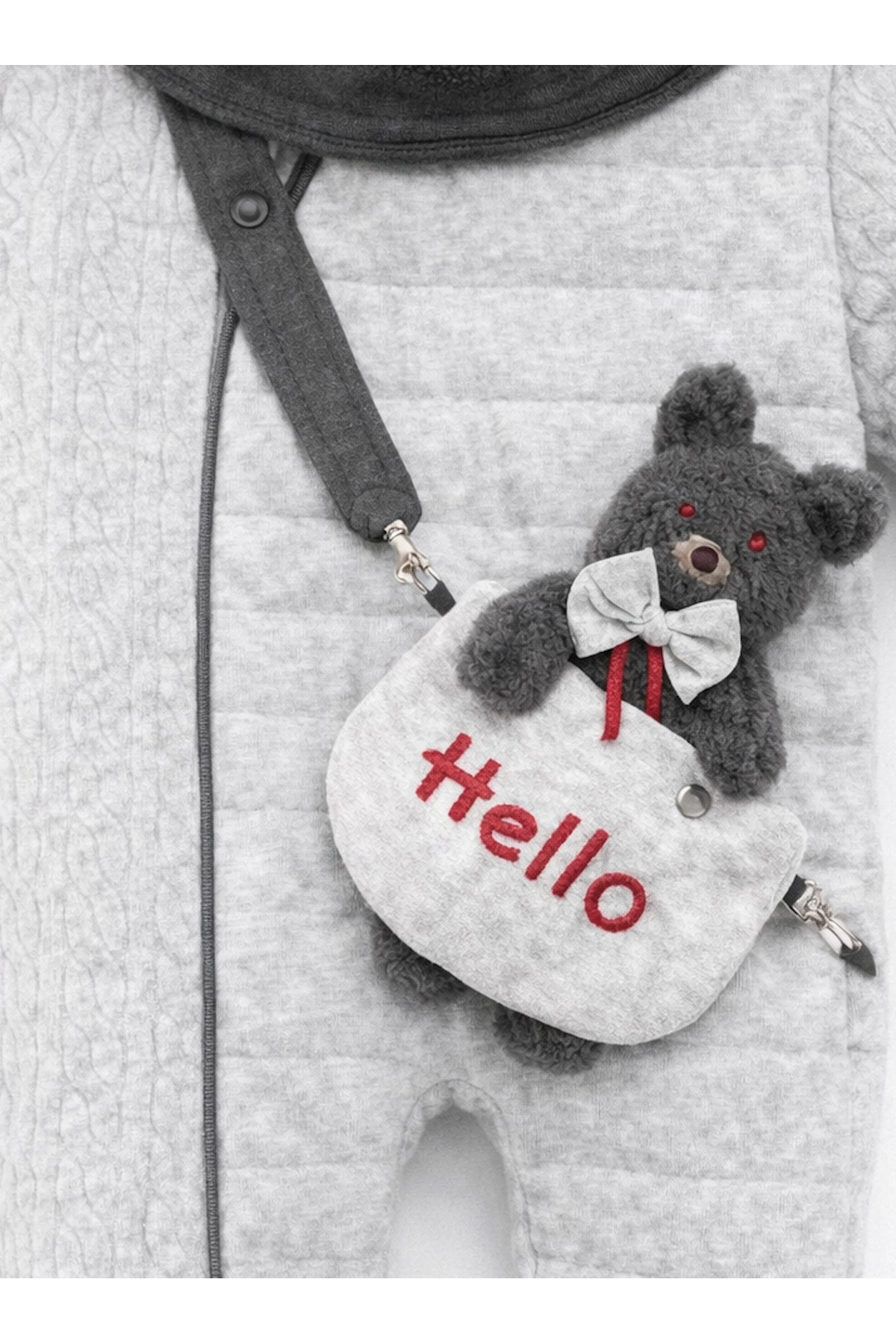 Kardeşler Bebe Welsoft Pelüş Astronot Bebek Tulum fotoğrafı 2 (önizleme)