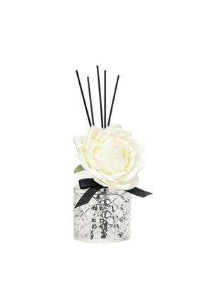 Missi Kristal Gül Serisi- Şeffaf Cam/Black Vanilya Oda Kokusu