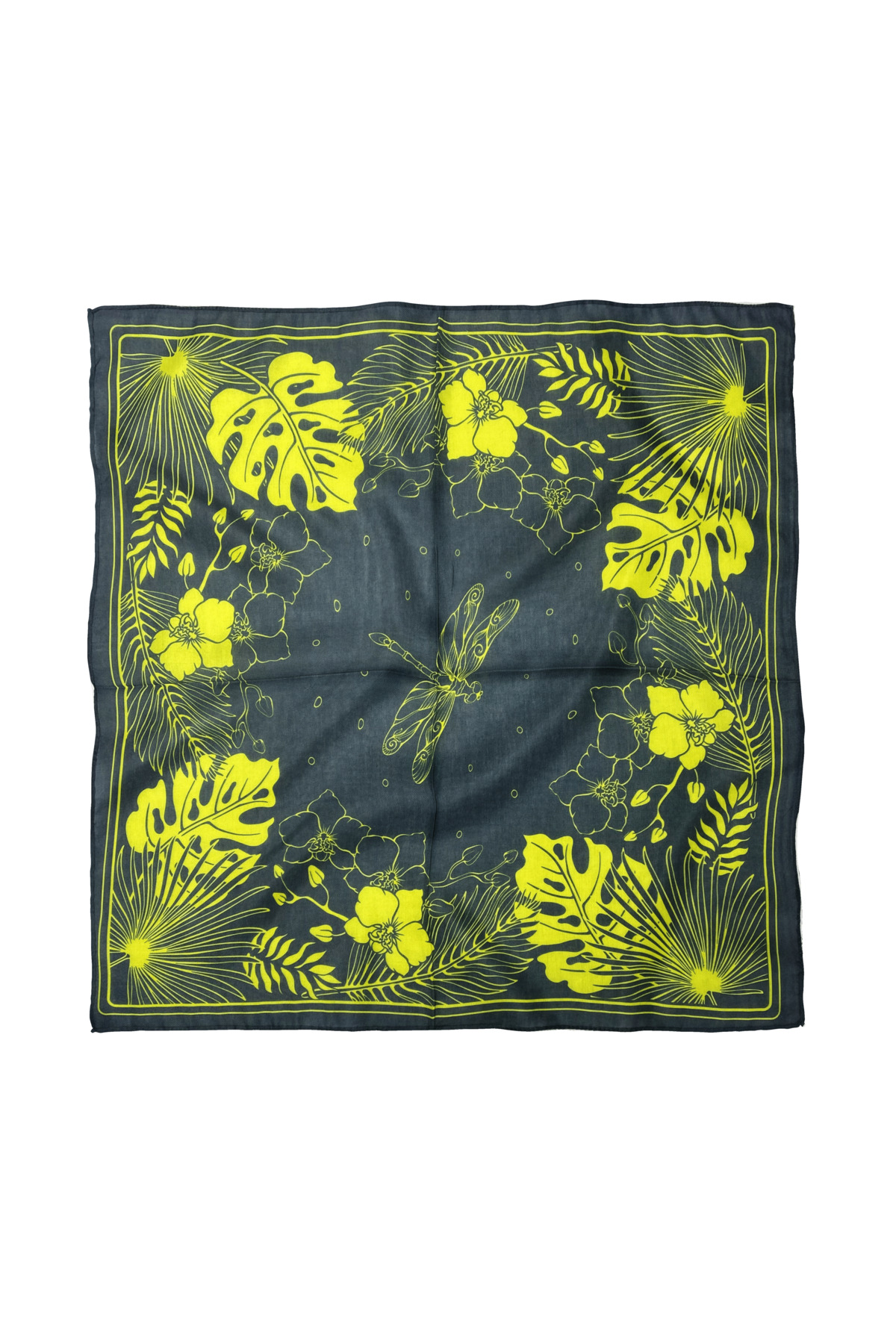 Cotton Polyester Dragonfly Scarf / Bandana 60x60cm