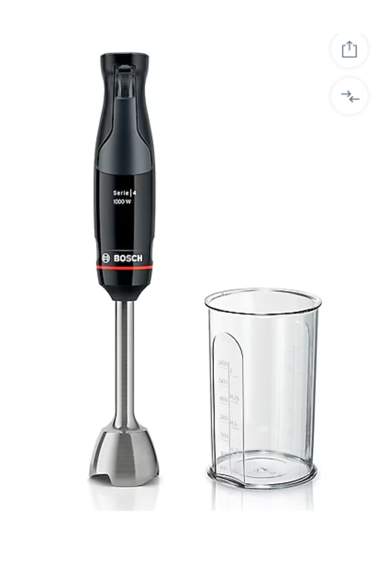MSM4B610 Serie 4 Hand Blender ErgoMaster 1000W Black