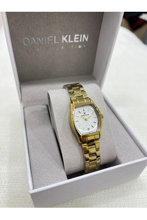 Daniel Klein Oval Kasa Takvimli Metalik Kadran Kol Saati