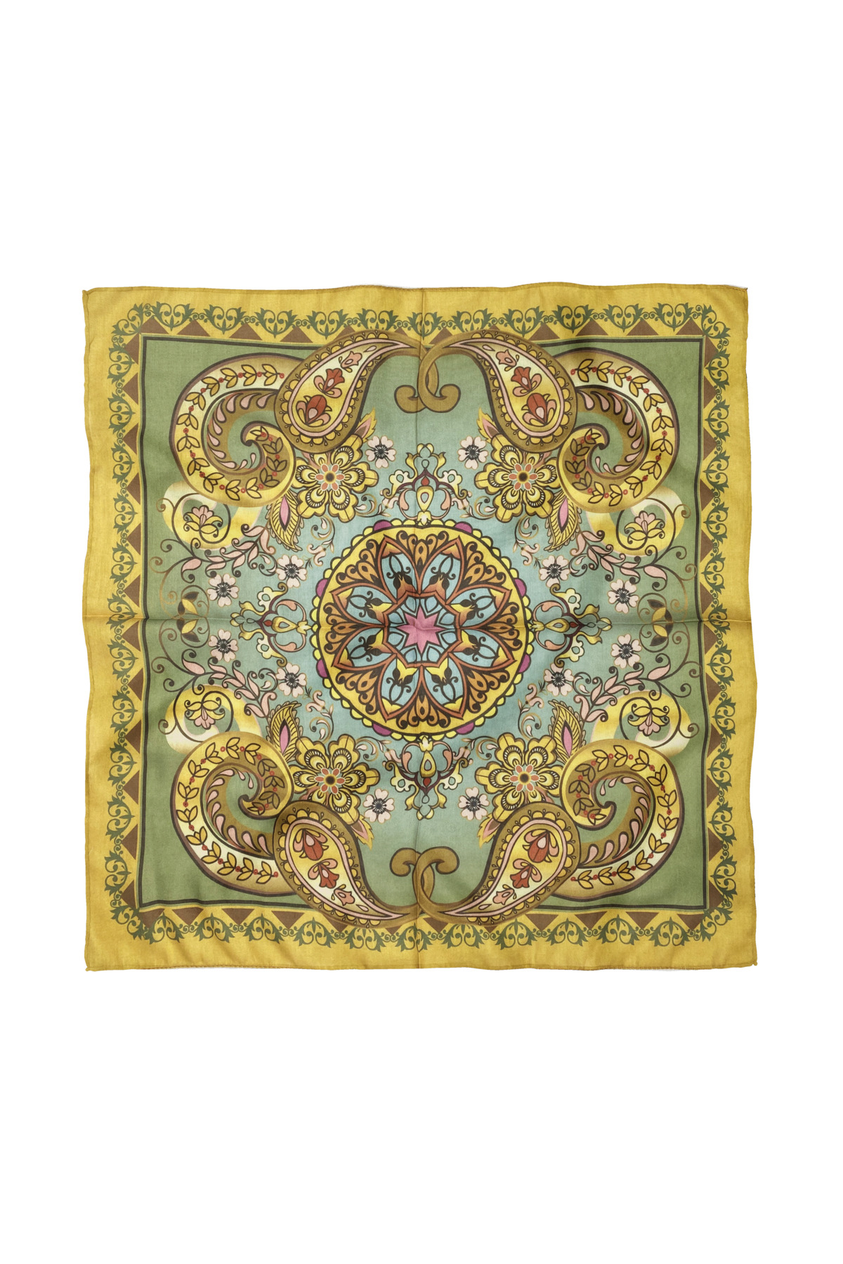 Cotton Polyester Ethnic Patterned Scarf / Bandana 60x60cm