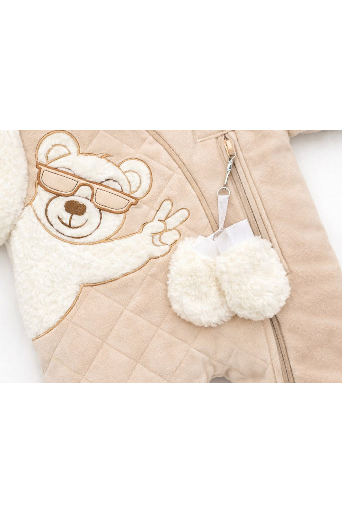 Kardeşler Bebe Welsoft Pelüş Astronot Bebek Tulum fotoğrafı 3 (önizleme)