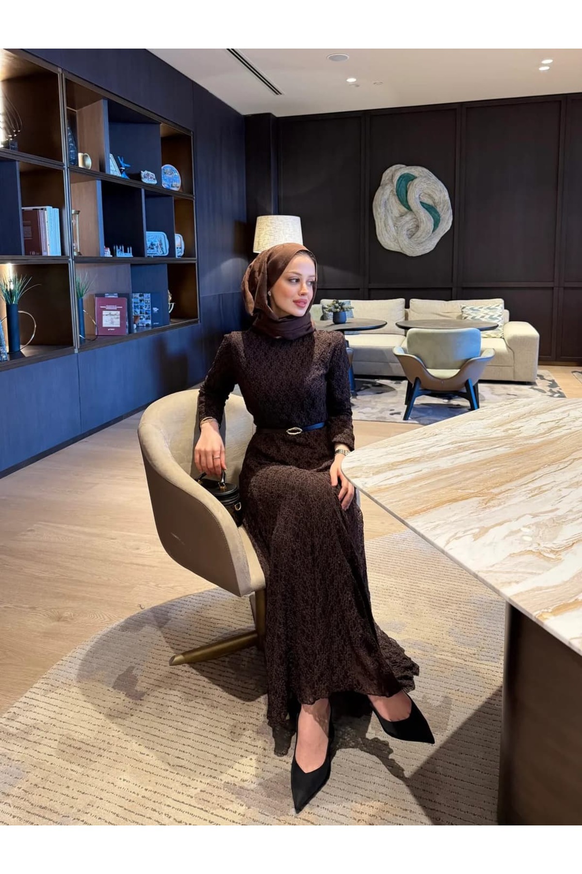 ZARERA  JOSEPHINE DANTEL ELBİSE - Görsel 3