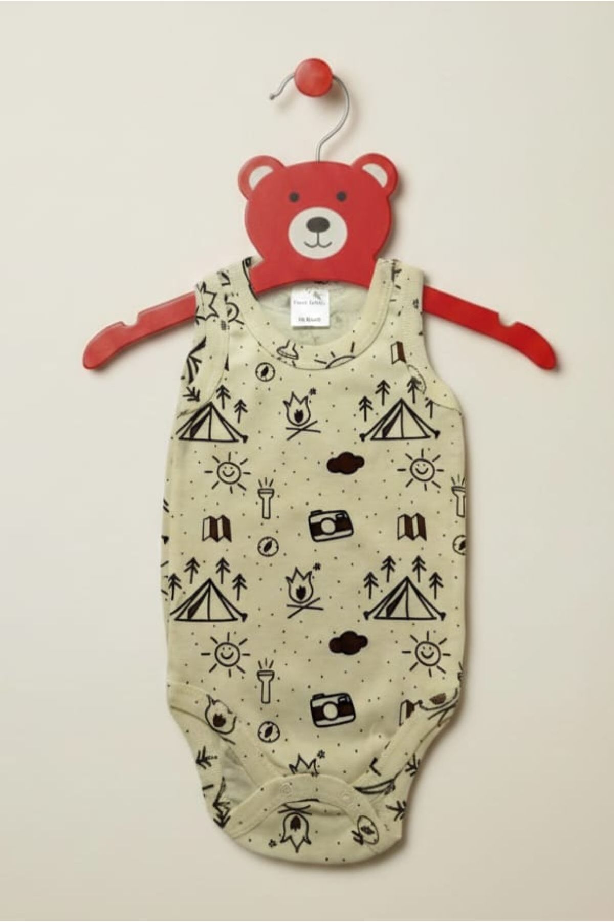 Fuar Baby 3'lü Paket %100 Pamuklu Çok Renkli Desenli Erkek Bebek Zıbın Body - Yazlık Atlet Kesim fotoğrafı 7 (önizleme)