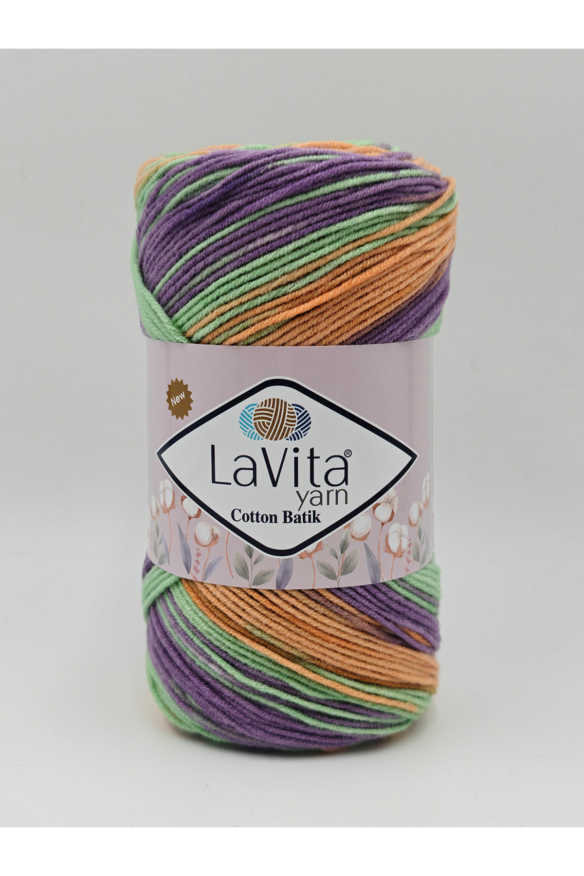 Cotton Batik Hand Knitting Yarn 60% Cotton 40% Acrylic 100gr (CB21 BURSIA)
