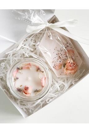 Muud Atelier Cam Kavanoz Kokulu Soya Wax Mum & Dolap İçi Kokusu Kuru Çiçek De...