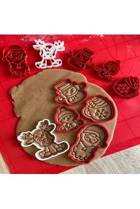 volterra decoration Kış Temalı Kurabiye Kalıp Seti Figürlü Kurabiye Kalıbı 5'...