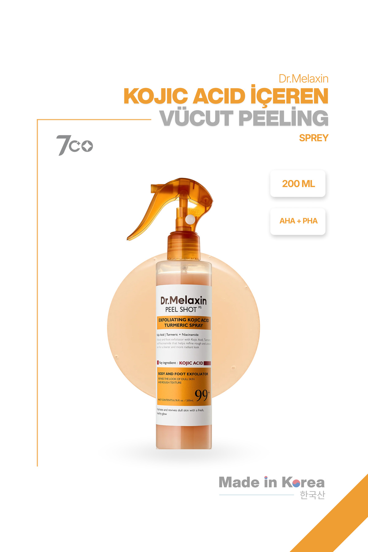 Dr.Melaxin Kojik Asit İçerikli Vücut Peeling Spreyi – Batık ve Kararma Karşıtı Bakım 200ml - Fiyatı, Yorumları