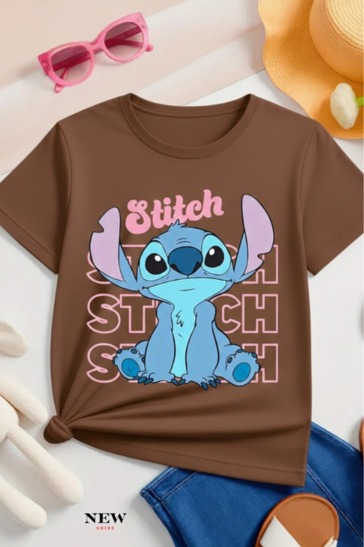 NEWSHİNE STİTCH BASKILI UNISEX ÇOCUK T-SHIRT - Fiyatı, Yorumları