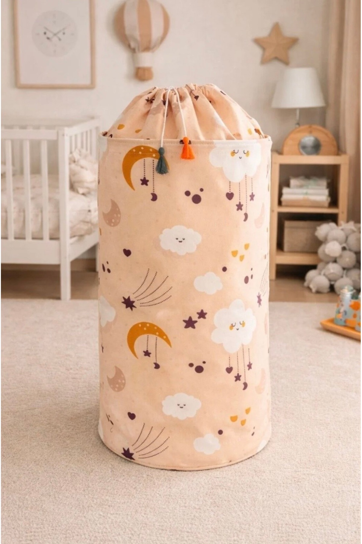 MorOflan 8 Parça Anne Bebek Seti - 6'lı Bavul Düzenleyici I Çamaşır Sepeti - Oyuncak Sepeti I Bakım Çantası fotoğrafı 4 (önizleme)